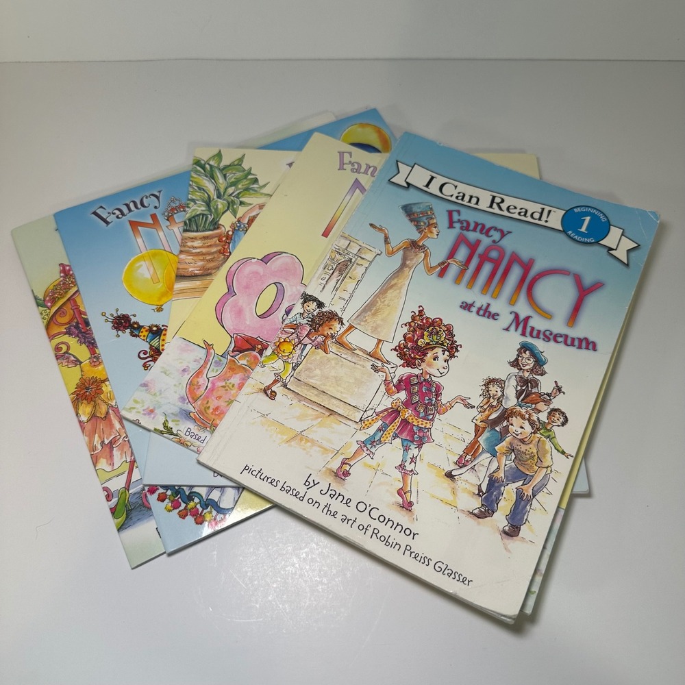Fancy Nancy Book Lot of 5 Jane O'Connor I Can Read Museum Puppy Party‎ Tea for 2